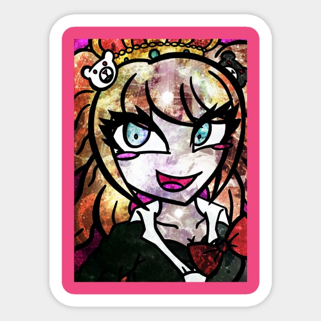 Her Name Is Junko Enoshima Sticker by ScribbleSketchScoo